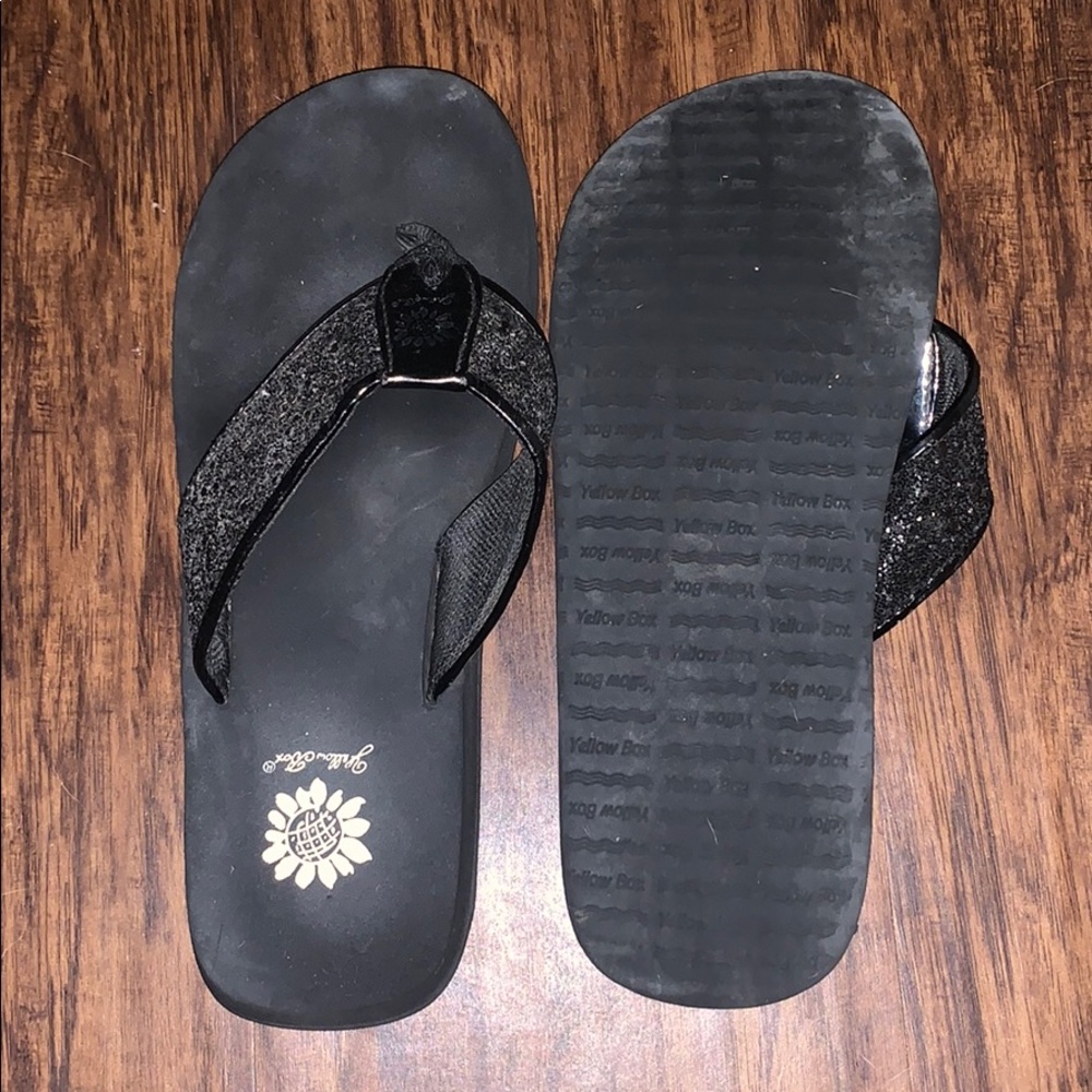 Yellow Box Flip Flops